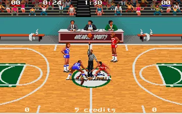 Magic Johnson's Basketball screen shot game playing